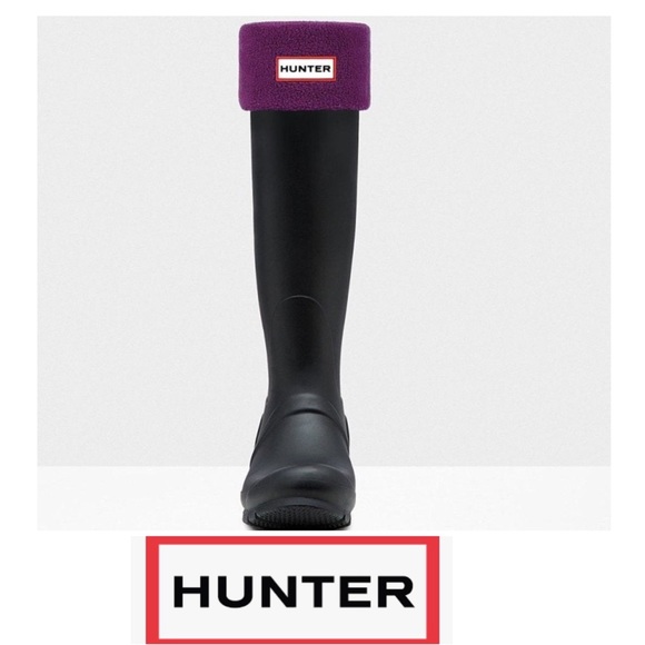 Hunter Boot Socks Violet for Hunter Original Tall Boots Size Medium New With Tag - Picture 3 of 7